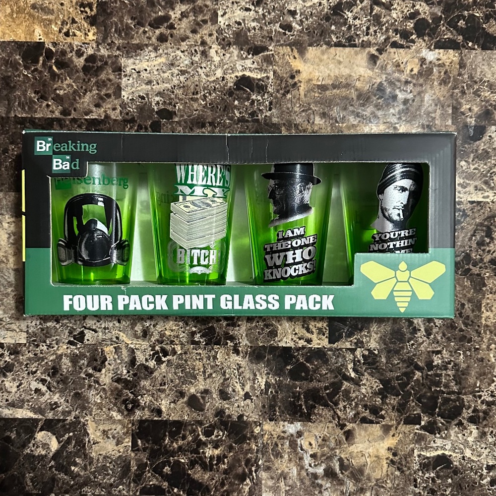 Breaking Bad Four Pack Pint Glass Pack